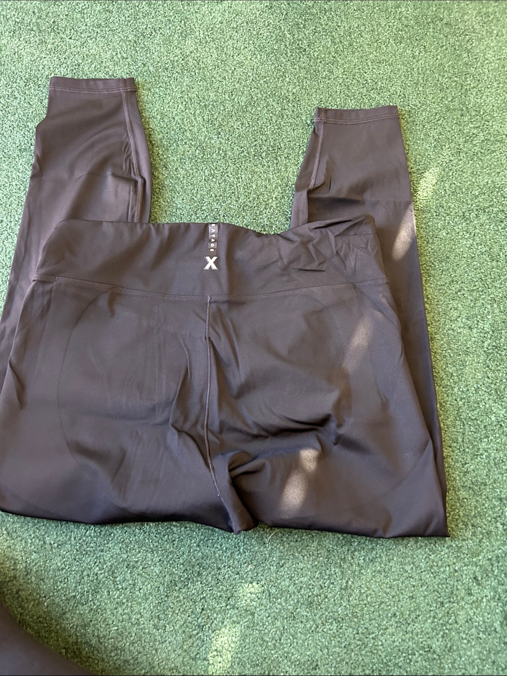 Savage X Fenty Black High-Waist Leggings with Back X Accent